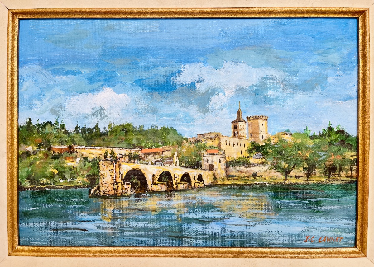Painting—view Of Avignon—jc Cannet-photo-1